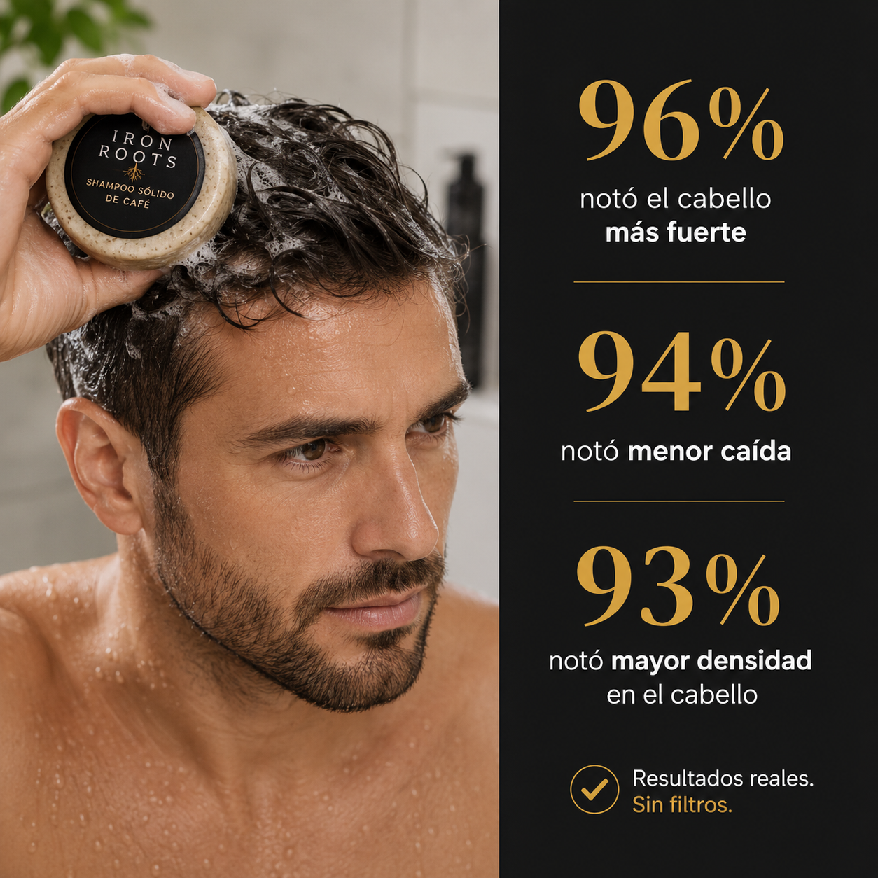 Shampoo Sólido para Crecimiento Capilar | Iron Roots