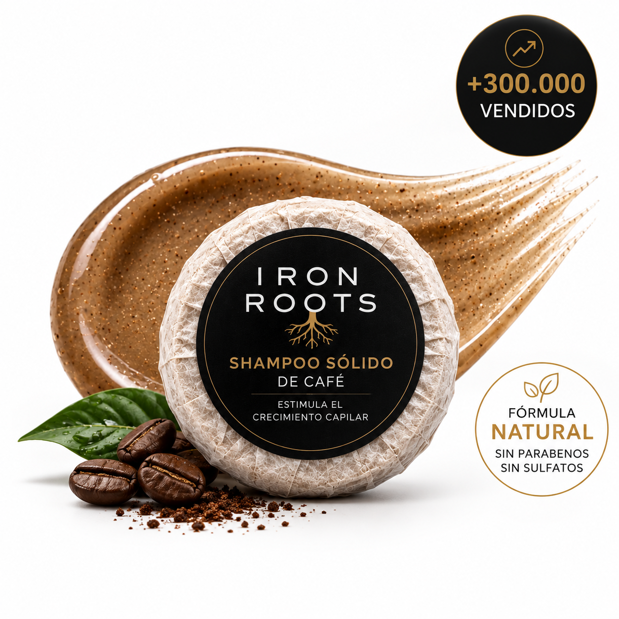 Shampoo Sólido para Crecimiento Capilar | Iron Roots